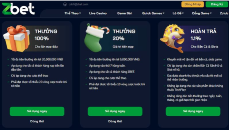 Hướng dẫn truy cập trang web cá cược Zbet